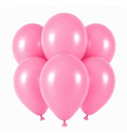Pembe Renk Lateks Pastel Balon (30 cm) - 6 Adet