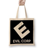 Evil E Corp Mr Robot Bez Çanta Uzun Saplı