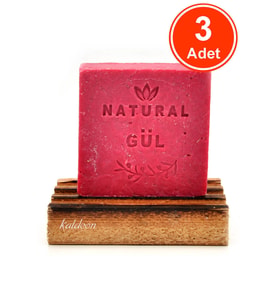 Gül Yağı Sabunu El Yapımı Doğal 120 G x 3 Adet