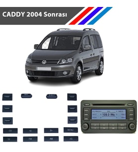VW Caddy MK3 Radyo CD Çalar Tuş Takımı 16 Parçalı 2004 Sonrası
