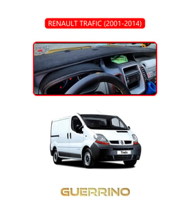 RENAULT TRAFIC (2001-2014)TORPİDO KORUMA HALISI KIRMIZI KENAR