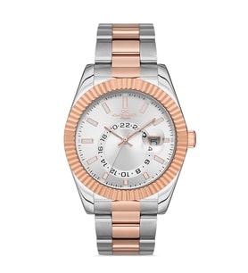 Cacharel Classic Erkek Kol Saati (Rose - Gümüş)
