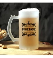 Kişiye Özel Hediyelik Özel Gravürlü Tasarım Bira Bardağı