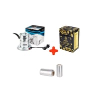 Kefo Galvaniz Elektrikli Ocak + 1 Kg Gold Nargile Kömürü + Rulo Folyo