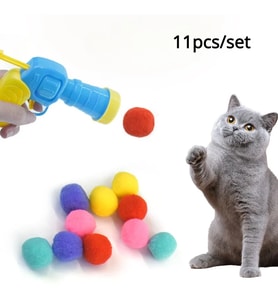 Peluş Top Atan Kedi Oyuncağı