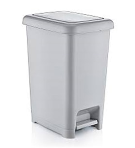 DÜNYA PLASTİK 40 LT SLİM PEDALLI ÇÖP KOVASI-01044 (Karışık)