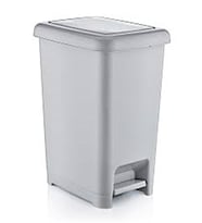 DÜNYA PLASTİK 40 LT SLİM PEDALLI ÇÖP KOVASI-01044 (Karışık)