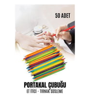 TransForMacion Nano Portakal Çubuğu Tırnak Temizleyici Et İtici 50 Adet Absolute Professional 721099