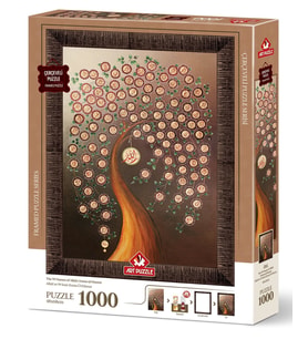 Art Puzzle Allah'ın 99 İsmi (Esma-Ül Hüsna) 1000 Parça Çerçeveli Puzzle