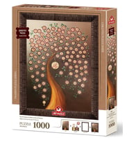 Art Puzzle Allah'ın 99 İsmi (Esma-Ül Hüsna) 1000 Parça Çerçeveli Puzzle
