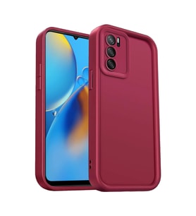 Oppo A16 Kılıf Viera Silikon - Bordo