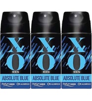 XO Deodorant 150ML Men-Erkek Absolute Blue (3 Lü Set)