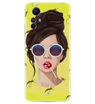 Xiaomi Redmi Note 12S Kılıf Resimli Desenli Baskılı Silikon Lollipop Woman 1416