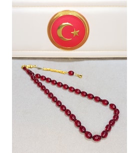 ATEŞ KEHRİBAR TESBİH USTA YAPIMI