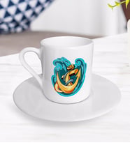 BK Gift Çapa Tasarımlı Türk Kahvesi Fincanı-1