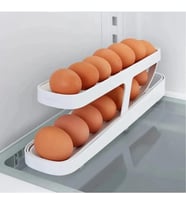TİNEKE 2 Katlı Otomatik Buzdolabı Yumurta Standı Yumurtalık Rafı Saklama Kabı Buzdolabı Organizer