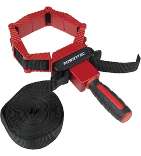 Powertec 71122 Deluxe Poligon Hızlı Çıkarma Bandı Kelepçesi  Ahşap İşleme Çerçevesi Sıkıştırma Kayı