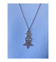 Yıldız Star Gotik Kadın Gümüş Kolye