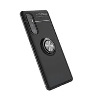 Oppo Reno 3 Pro 5G Kılıf Yüzüklü Magnetli Ravel Case (Siyah)