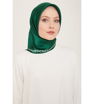 İPEK EŞARP 9154D (SURA)-86 - ZÜMRÜT YEŞİLİ