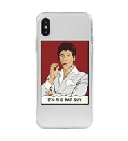 Iphone X ve XS Uyumlu Scarface Tony Montana Tasarımlı Şeffaf Telefon Kılıfı