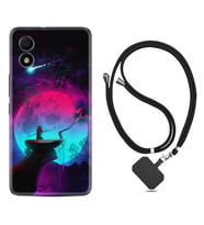 TCL 303 Kılıf Resimli Boyun Askılı İpli Desenli Silikon Series Lost Warrior 1840