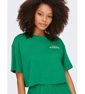 Only Kadın Renkli Crop T-Shirt - 15260935 (Yeşil)