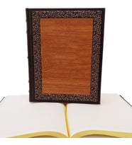 Dekoratif Hediyelik Ahşap Deri Defter