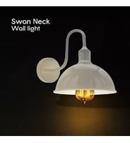 RİOLİGHT VİNTAGE,RUSTİK,RETRO BEYAZ METAL OTEL,CAFE,ODAKLAR İÇİN DUVAR APLİK ŞAPKA ÇAPI:23CM