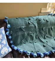 trend çiçekli battaniye, şal buket battaniye , buketli şal , buketli battaniye , buket şal 70-80 cm (Mavi)