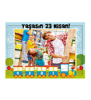 23 Nisan Hediyesi - Çocuklara Özel Fotoğraflı Kişiye Özel Puzzle