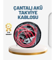 1200a Güçlü Akü Takviye Kablosu 2m Büyük Maşalı Acil Yardım