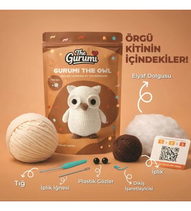 The Gurumi Baykuş Örgü Öğrenme Kiti (TG007)