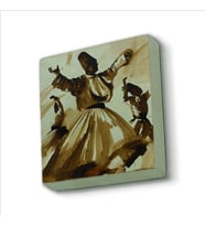 Semazen Baskılı Doğaltaş  Magnet(KRT-076)Buzdolabı Süsü