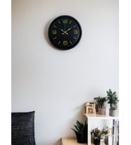 MCG  36 Cm Siyah Modern Duvar Saati