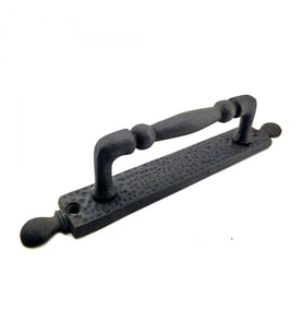 Antika Tarz Dekoratif Pirinç Misket Çekme Kapı Kolu - 223x33 Mm, Oksit