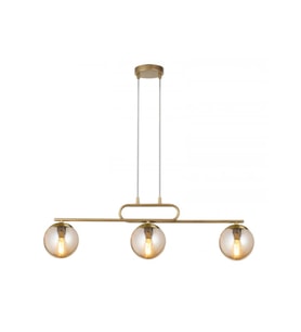 Lioren Camlı Yemek Masası Avize RA-AVZ- 5647-29-81 (Eskitme Altın)