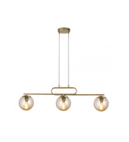 Lioren Camlı Yemek Masası Avize RA-AVZ- 5647-29-81 (Eskitme Altın)