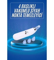 Siyah Nokta Temizleme Cihazı 4 Başlıklı Vakumlu Pilli Ölü Deri Arındırma