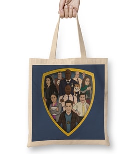 Brooklyn Nine Nine Art The Cast Bez Çanta Uzun Saplı