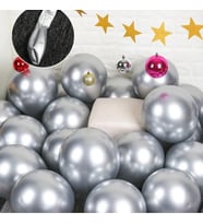  Gümüş Krom Balon (AYNALI BALON) 10 Adet-