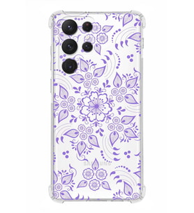 Samsung Galaxy S22 Ultra Uyumlu Köşe Korumalı Antişok  Kapak Nostalji Desen Tasarımlı Şeffaf  Kılıf