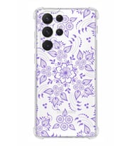 Samsung Galaxy S22 Ultra Uyumlu Köşe Korumalı Antişok  Kapak Nostalji Desen Tasarımlı Şeffaf  Kılıf