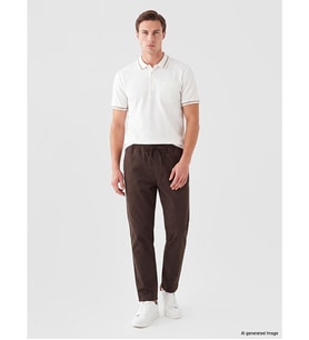 LC WAIKIKI Bej Relax Fit Gabardin Erkek Pantolon