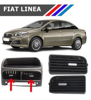 Fiat Linea Orta Havalandırma Izgarası Sol Ve Sağ Takım Gri Düğmeli 2007 - 2018 M742
