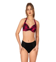 Endeep Kadın Yaprak Desenli Destekli Bikini Takımı