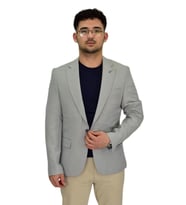 Erkek Gri Tek Spor Ceket Çift Yırtmaçlı BGL-ST04465
