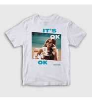 Presmono Unisex Çocuk Beyaz It's Ok I'm Ok Tate Mcrae T-Shirt 532582tt