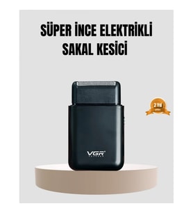 Mey İthalat® Kompakt Şarjlı Tıraş Makinesi Çift Yönlü Bıçaklı 45 Dakika Kullanım Süreli