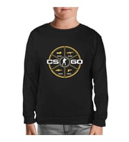 Counter Strike - Go Siyah Çocuk Sweatshirt